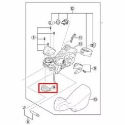 Shimano Bloque Ajuste Manetas ST-6700 (10mm) -Bicicletas Tienda de ventas bloque ajuste manetas st 6700 10mm 1