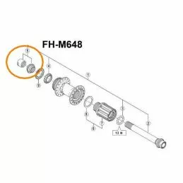Shimano Cono Izquierdo Y Tuerca FH-M678 3 Shimano Cono Izquierdo Y Tuerca FH-M678