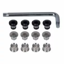 FSA Kit De Tornillos + Llave Plateado 12 Piezas (triple)