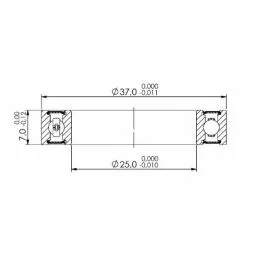 Gurpil Rodamiento CB-056 609 2RS 9x24x7 6 Gurpil Rodamiento CB-056 609 2RS 9x24x7 - Imagen 4